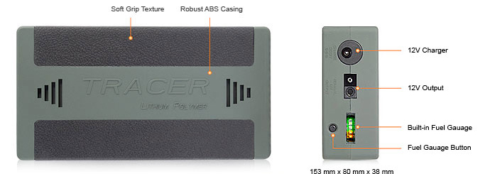 Tracer 12V Ultra CPAP Battery Pack