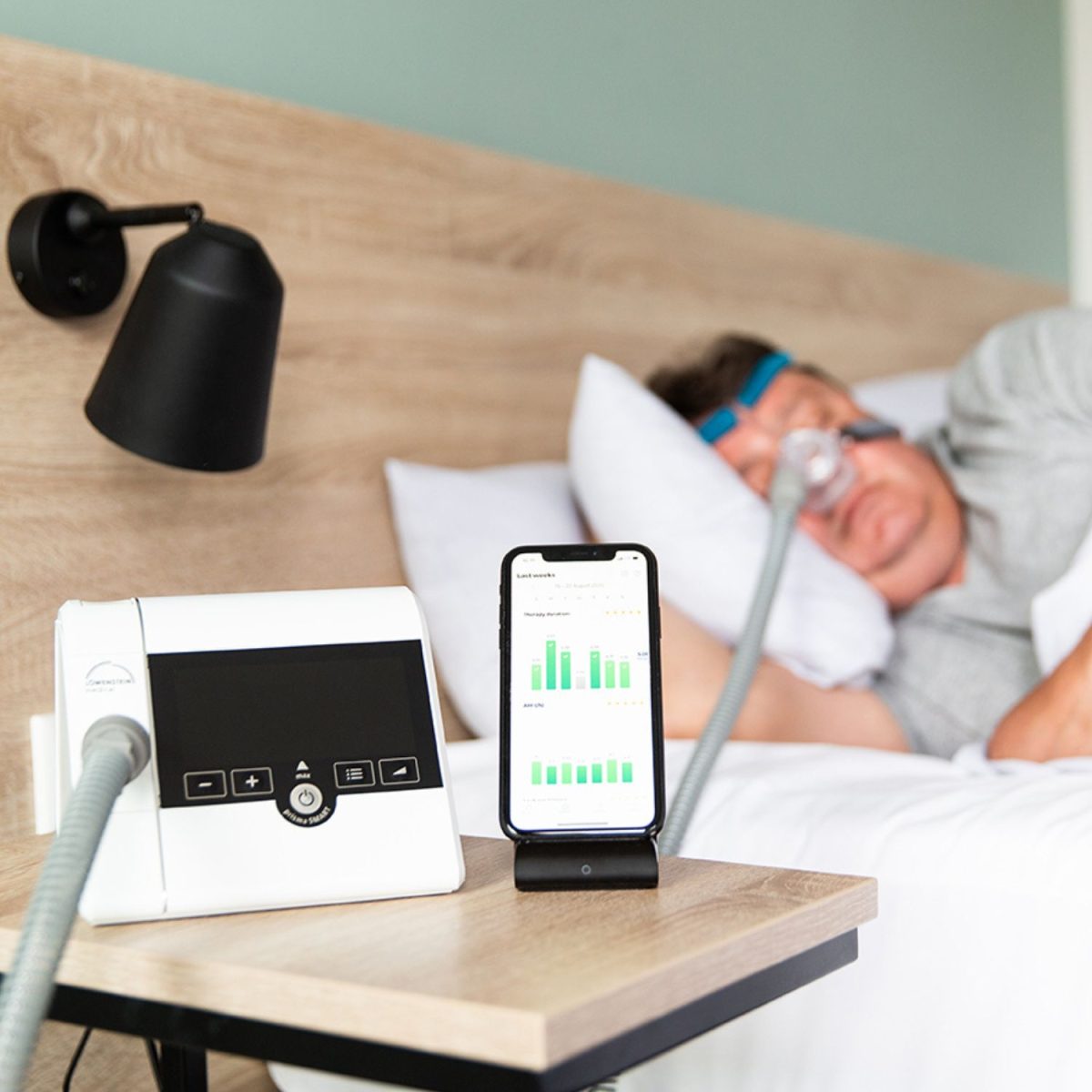 Prisma CPAP Machine on bedside table | CPAP.co.uk
