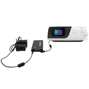 AirSense 11 CPAP Machine connected to the Medistrom Pilot Flex CPAP Battery | CPAP.co.uk