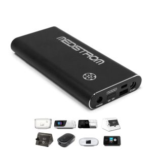 Medistrom Pilot Flex Travel CPAP Battery with compatible CPAP machine icons | CPAP.co.uk